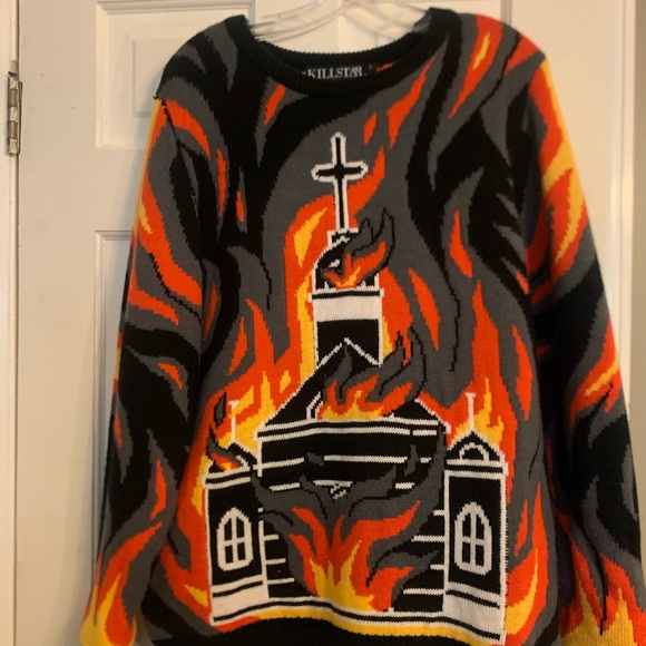 Killstar church burning sweater. - Picture 6 of 6